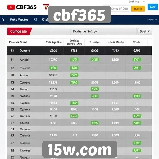 Comparação de odds no cbf365 e em outros sites